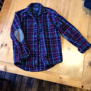 Pendleton plaid 100% wool shirt